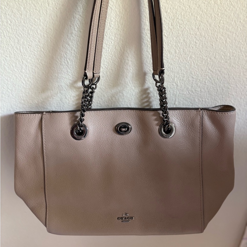 Coach Turnlock Tote Bag